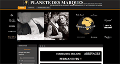 Desktop Screenshot of planete-des-marques.com